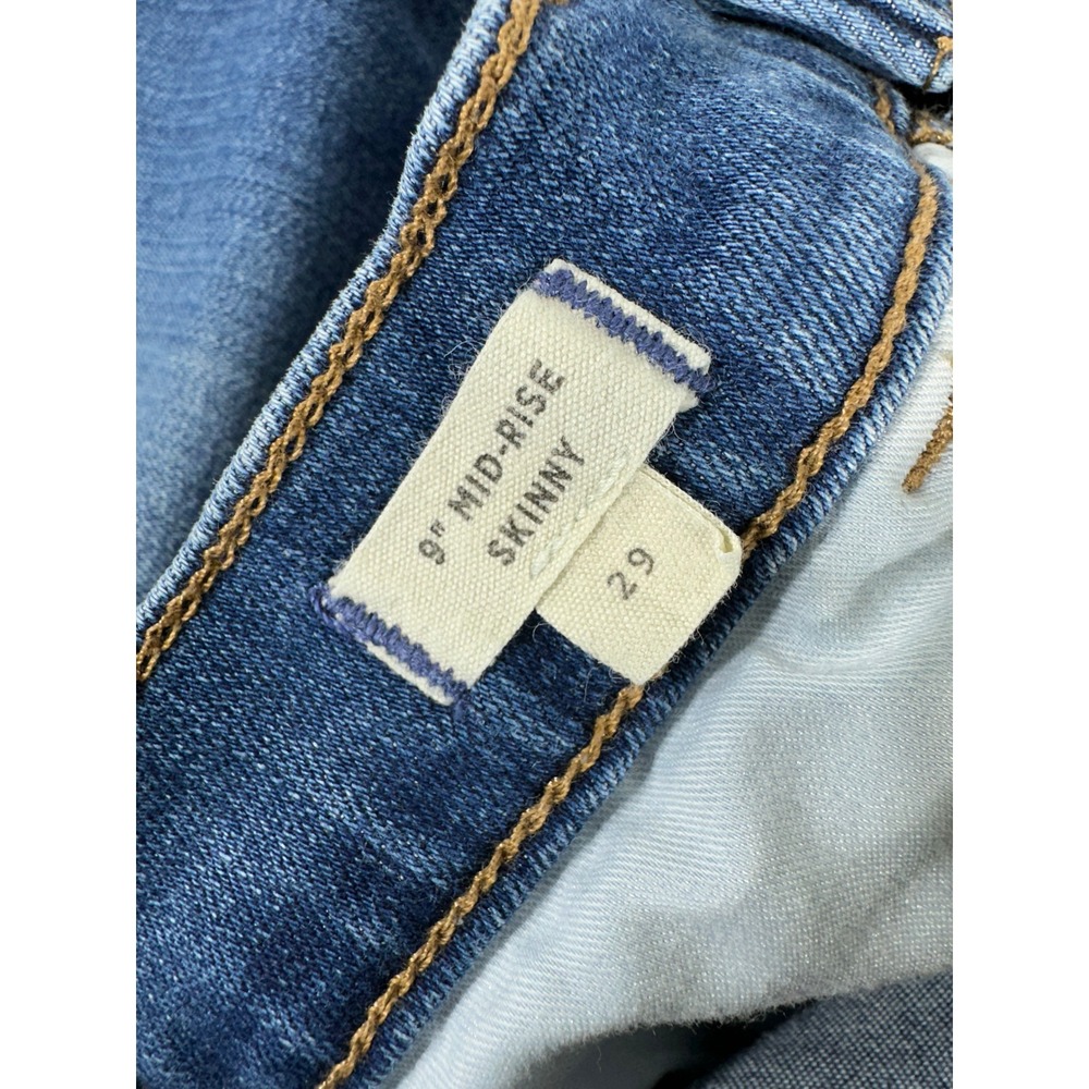 Madewell Jeans Size 29 (30x27) 9 inch Mid Rise Skinny Ankle Medium Wash - Picture 4 of 7